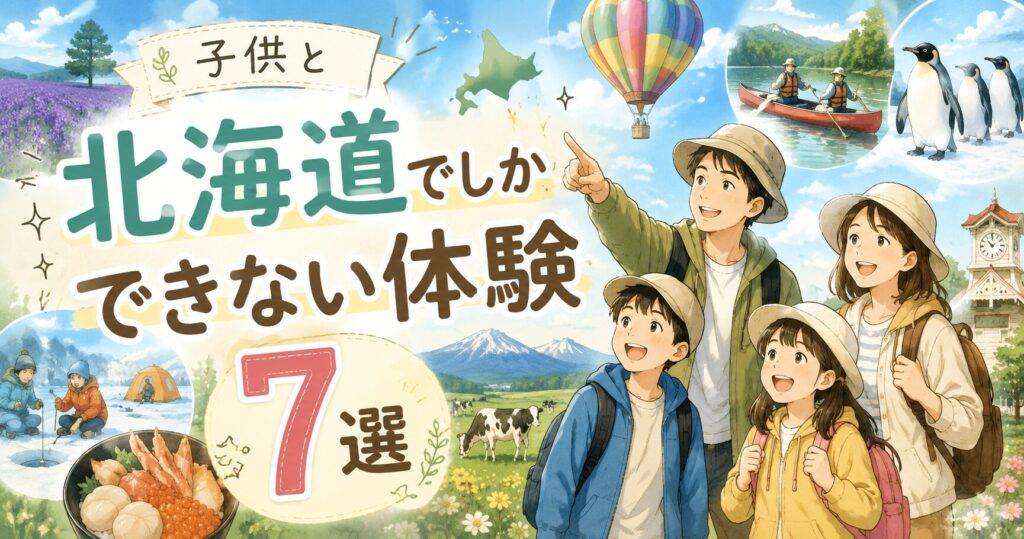 子供と北海道でしかできない体験を！おすすめアクティビティ7選と楽しむコツを伝授