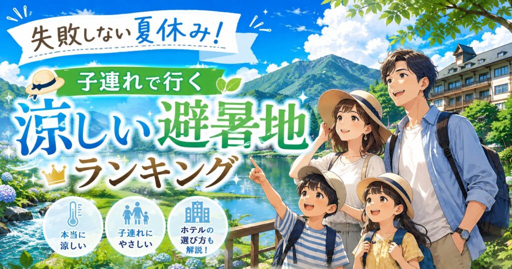 失敗しない夏休み！本当に涼しい避暑地を子連れで満喫するホテルの選び方ランキング