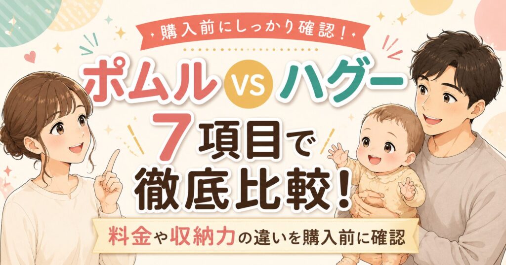 ポムルとハグーを7項目で比較！ 料金や収納力の違いを購入前に確認