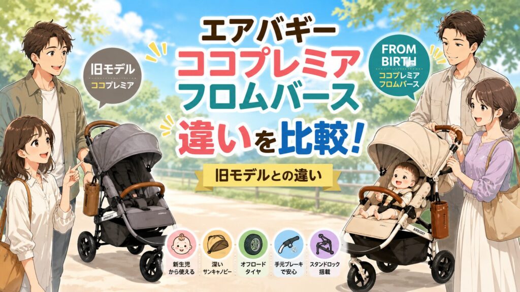 エアバギー ココプレミア フロムバースの違い！旧モデルと7項目で比較