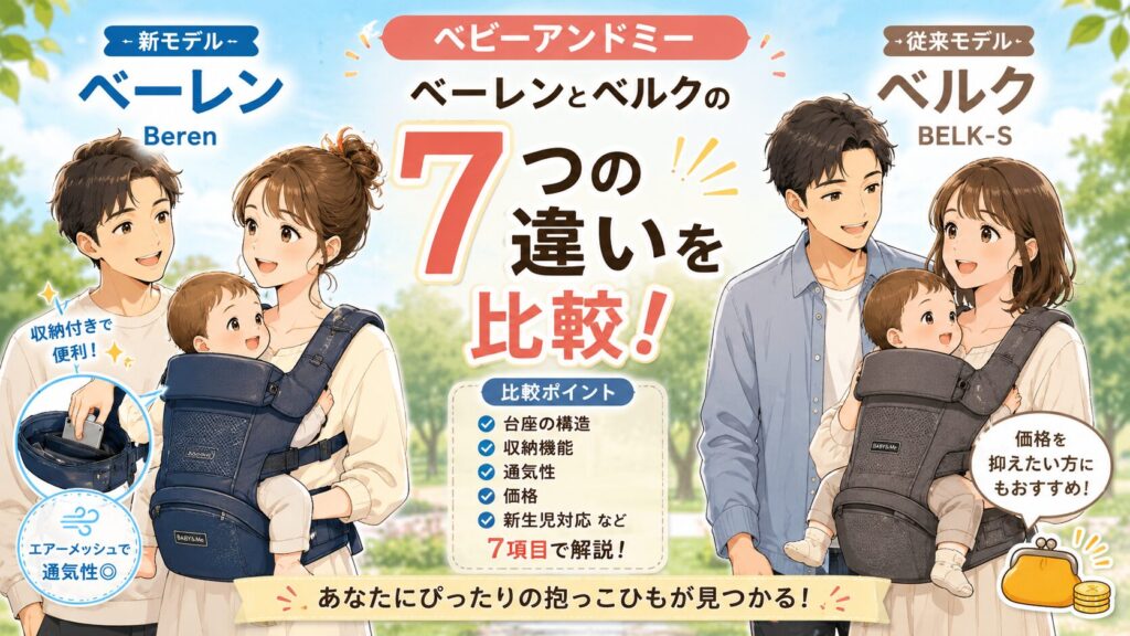 ベビーアンドミーのベーレンとベルクの違い！7項目で選び方を比較
